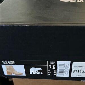 Sorel Cate Buckle Tan Boots